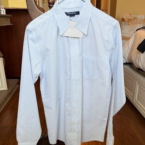 Brooks Brothers Light Blue Pinstripe Dress Shirt